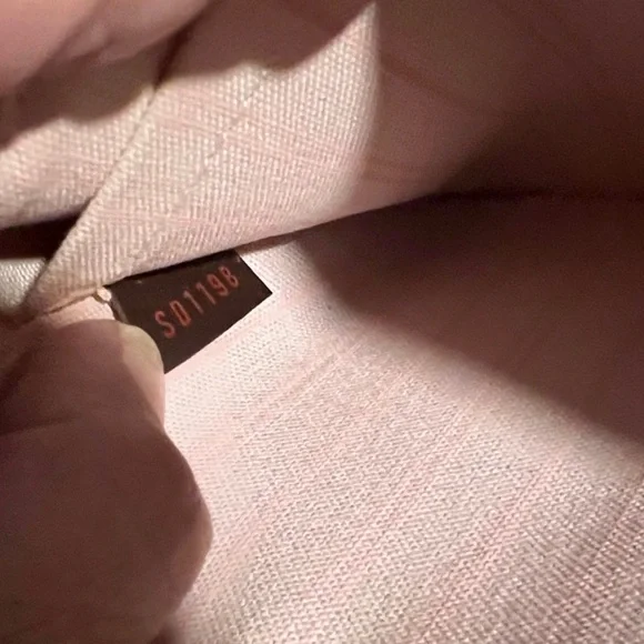 Louis Vuitton Brown Checkered Wristlet with Orange Bag - Picture 8 of 11